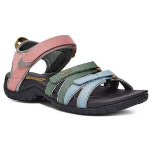 90$ Teva W Tirra Strappy Water Walking Sandals Size 10 US Light Earth Multicolor
